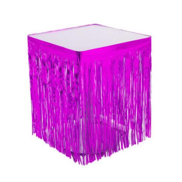 Kervan Masa Kenarı Eteği Ve Fon Süsü Metalik Pembe Kervan Masa Kenarı Eteği Ve Fon Süsü Metalik Pembe