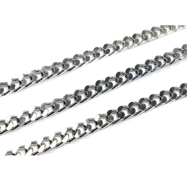 Kervan Metal Çanta ve Takı Zinciri 10 MM (1 Metre)  Gümüş