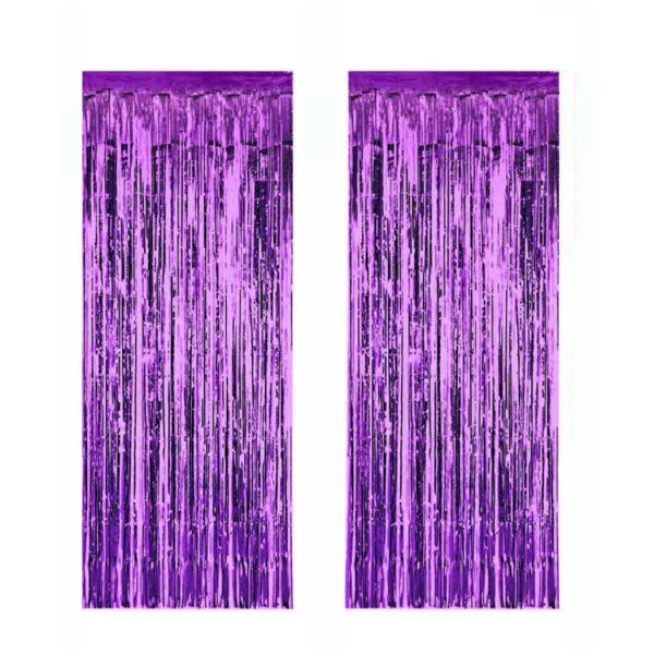 Kervan Metalize Arka Fon Süsü Asmalı 50X230 CM  Mor