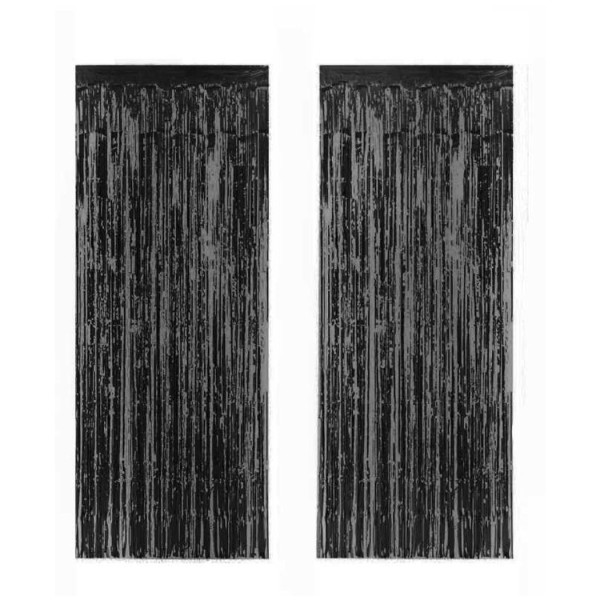 Kervan Metalize Arka Fon Süsü Asmalı 50X230 CM  Siyah