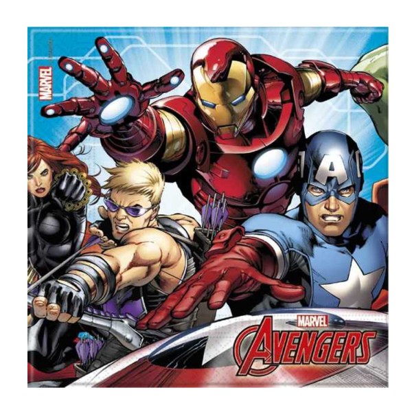 Kervan Mighty Avengers Temalı Kağıt Peçete 33X33 Cm (20 Adet)