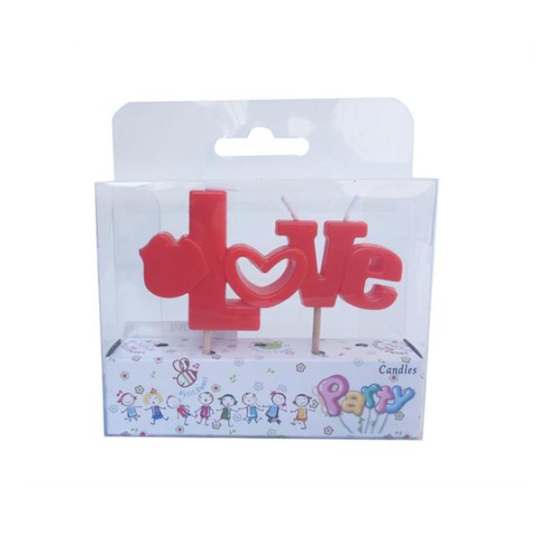 Kervan Mum Love Yazılı Set Tekparça Kervan Mum Love Yazılı Set Tekparça