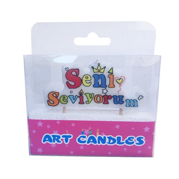 Kervan Mum Seni Seviyorum Tekparça Rengarenk Kervan Mum Seni Seviyorum Tekparça Rengarenk