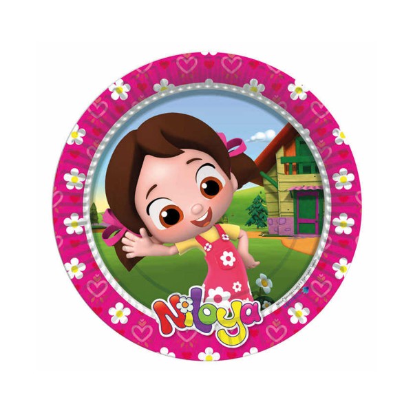 Kervan Niloya Temalı Karton Tabak 23 CM (8 Adet)