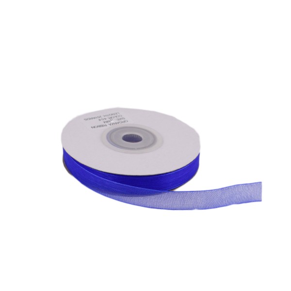 Kervan Organze Kurdele 10 MM (22 Metre)  Saks Mavi