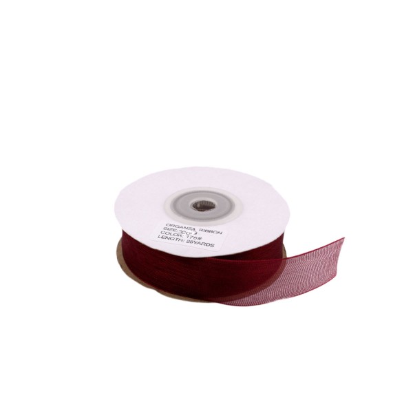 Kervan Organze Kurdele 30 MM (22 Metre)  Bordo