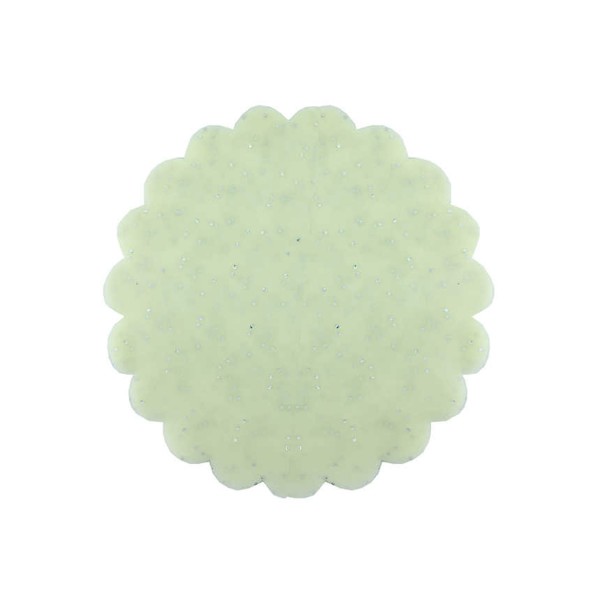 Kervan Taşlı Organze Hazır Kesilmiş Tül 24 CM (100 Adet)  Krem