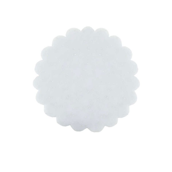 Kervan Taşlı Organze Hazır Kesilmiş Tül 24 CM (100 Adet)  Beyaz