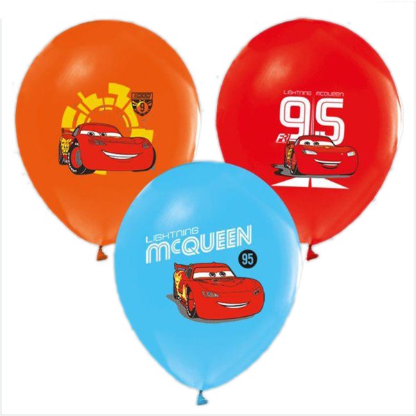 Kervan Cars Temalı Balon 4+1 Pastel  Karışık (20 Adet)