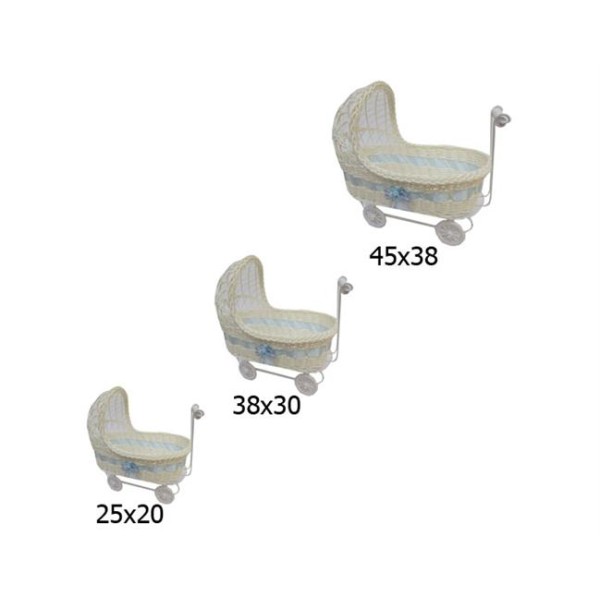 Kervan Puset 3Lü Set Hasır  Mavi
