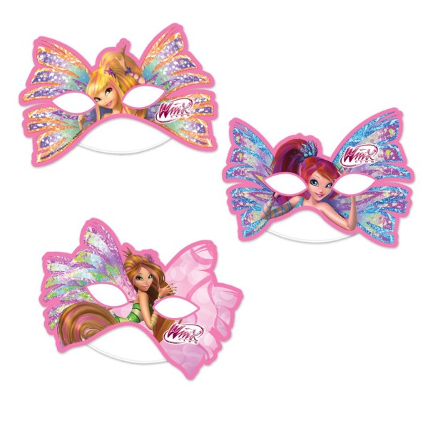 Kervan Winx Powermen Temalı Kağıt Maske (6 Adet) Kervan Winx Powermen Temalı Kağıt Maske (6 Adet)
