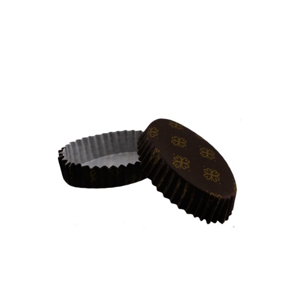 Kervan Cupcake Kalıbı Pet Kapsül Oval Yonca Desenli Kek Kalıbı (100 Adet) F11 Kervan Cupcake Kalıbı Pet Kapsül Oval Yonca Desenli Kek Kalıbı (100 Adet) F11