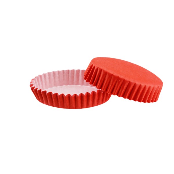 Kervan Cupcake Kalıbı Pet Kapsül Oval Model Düz Renk (100 Adet) F11  Turuncu
