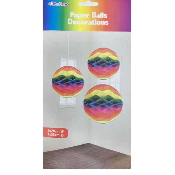Kervan Petek Süs Ponpon 3 Lü Set  Karışık Renk