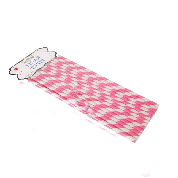 Kervan Pipet Kağıt Spiral Modeli (25 Adet) Pembe Kervan Pipet Kağıt Spiral Modeli (25 Adet) Pembe