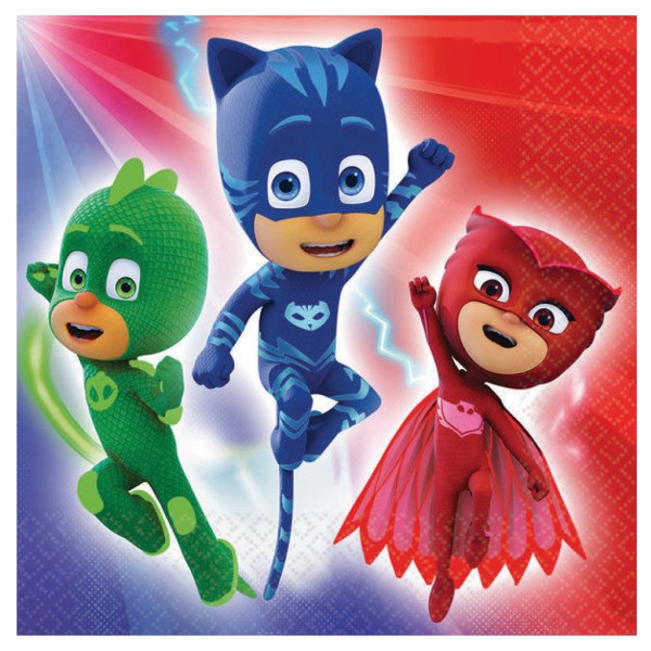 Kervan Pj Masks Temalı Kağıt Peçete 33X33 Cm (20 Adet) Kervan Pj Masks Temalı Kağıt Peçete 33X33 Cm (20 Adet)