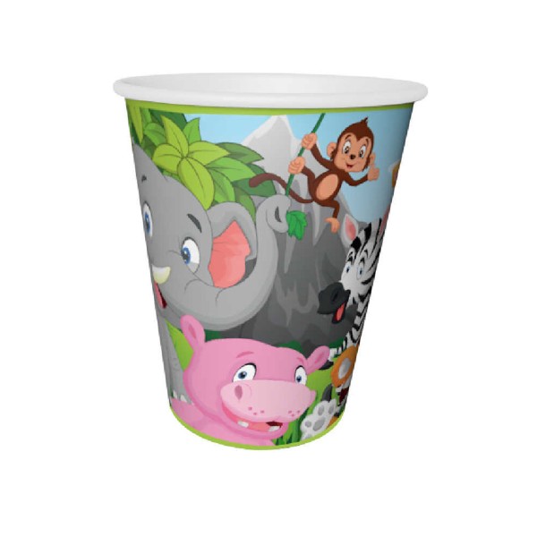 Kervan Safari Serisi Hayvanlar Temalı Karton Bardak 220/240CC (8 Adet) Kervan Safari Serisi Hayvanlar Temalı Karton Bardak 220/240CC (8 Adet)