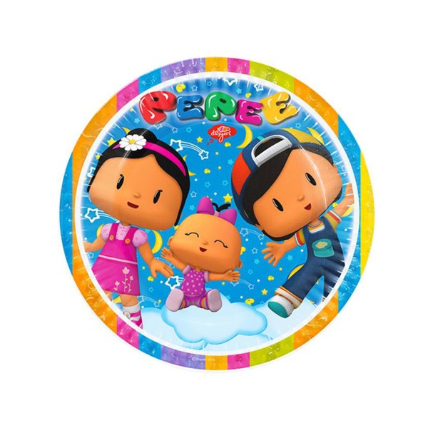 Kervan Pepee Renkli Düşler Temalı Karton Tabak 23 Cm (8 Adet) Kervan Pepee Renkli Düşler Temalı Karton Tabak 23 Cm (8 Adet)