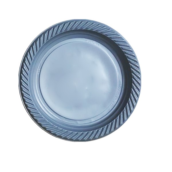 Kervan Plastik Tabak 22 CM (25 Adet)  Gümüş