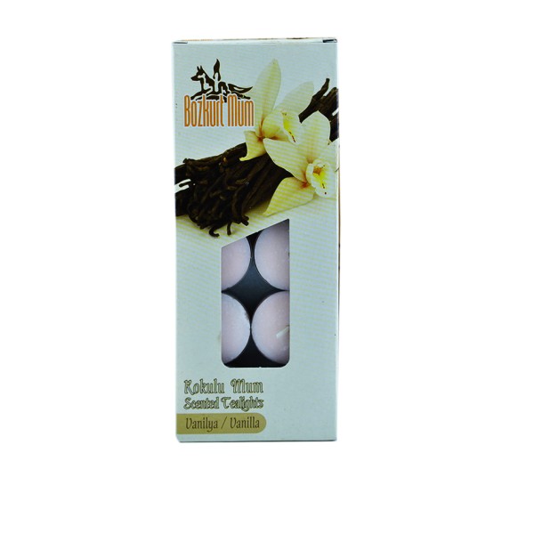 Kervan Tealight Mum Vanilya Kokulu 13 Gr (10 Adet) Kervan Tealight Mum Vanilya Kokulu 13 Gr (10 Adet)