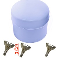 Kervan Tesbih Kutusu Yuvarlak Büyük Boy Plastik (11 CM X14 CM) Gümüş Kervan Tesbih Kutusu Yuvarlak Büyük Boy Plastik (11 CM X14 CM) Gümüş
