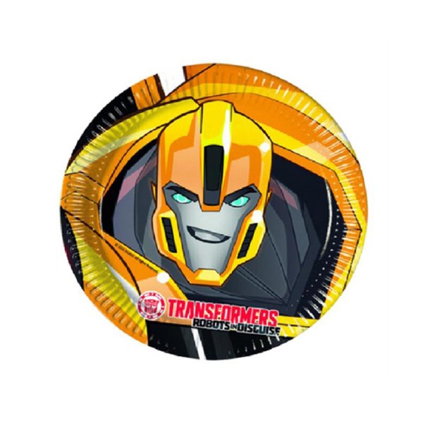 Kervan Transformers Temalı Karton Tabak 23 Cm (8 Adet) Kervan Transformers Temalı Karton Tabak 23 Cm (8 Adet)