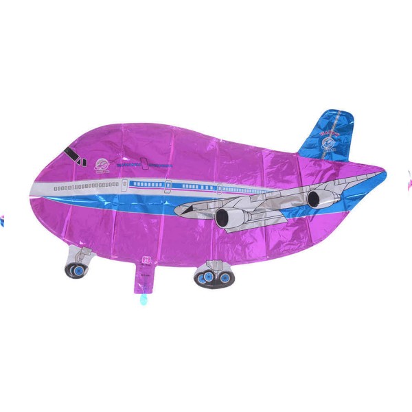 Kervan Uçak Folyo Balon Uçak Şeklinde Uçan Folyo Balon 80X33 CM  Pembe