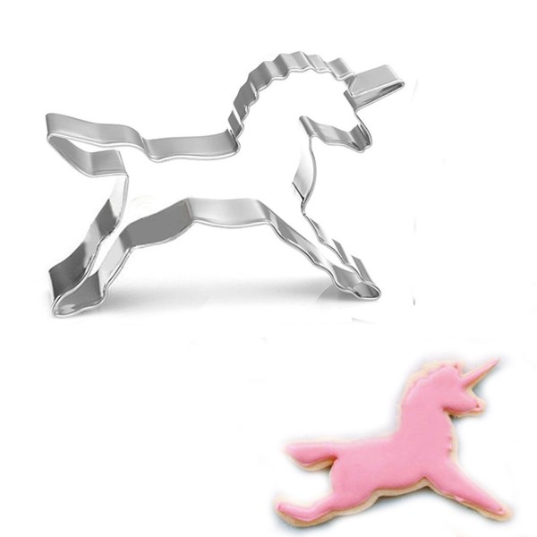 Kervan Unicorn Kek Kurabiye Ve Pasta Kalıbı Metal 8.5X8.5 CM
