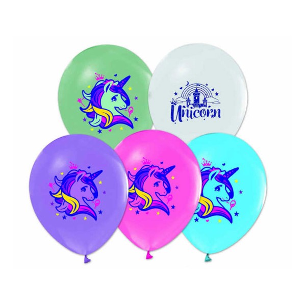 Kervan Unicorn Temalı Pastel Balon 4+1 (20 Adet) Kervan Unicorn Temalı Pastel Balon 4+1 (20 Adet)