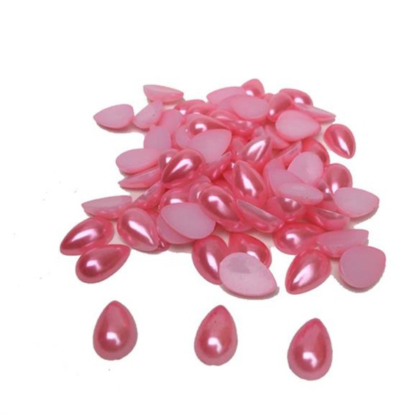 Kervan Yarım İnci Damla Modeli 10 Mm (880 Adet)  Pembe
