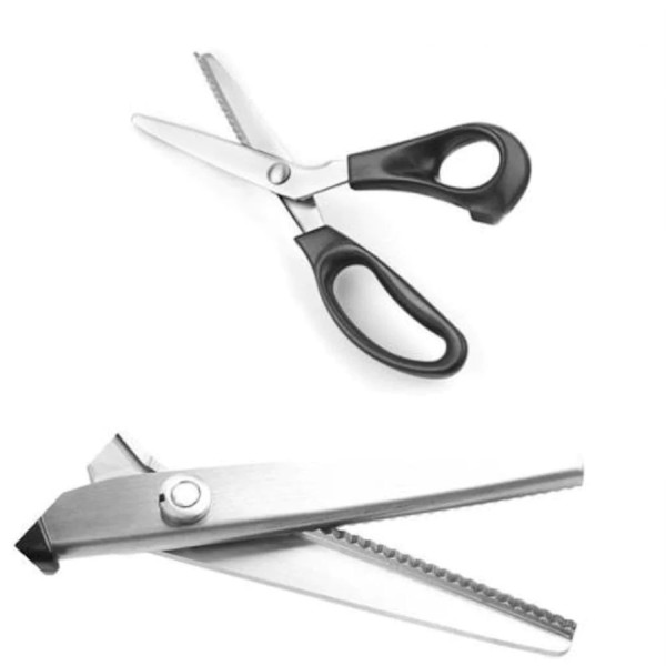 Kervan Zikzaklı Kesim Makası Desenli Tırtıklı Oya Ve Terzi Makası 23 CM Kervan Zikzaklı Kesim Makası Desenli Tırtıklı Oya Ve Terzi Makası 23 CM